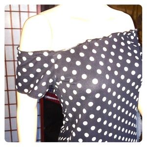 Women’s Black & White Polka Dot Size S